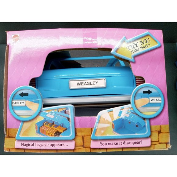 Vintage Harry Potter Weasley Flying Car New Ford Anglia Ron Hermione Owl Mattel - Picture 4 of 12